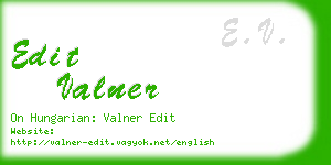 edit valner business card